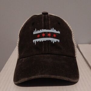 Chicago Flag Ajustable Cap Hat New